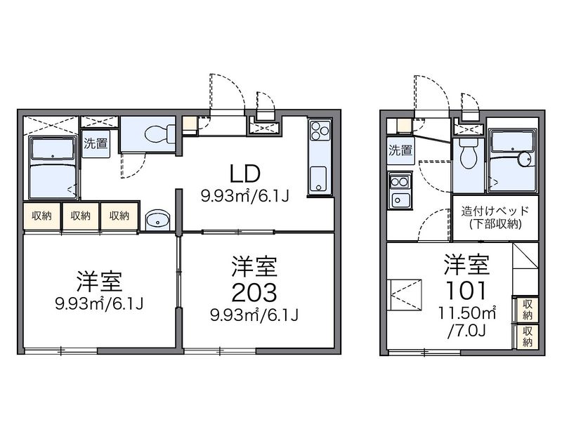 レオパレスピエールＢ 間取り