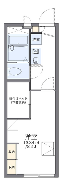 レオパレスＷｅｓｔｇａｔｅゆだ 間取り図