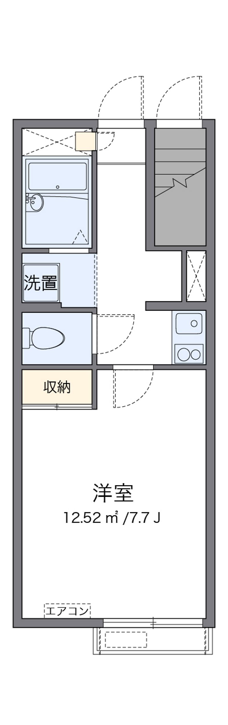 レオパレスＧＯＬＤ　ＬＥＯ　Ⅰ 間取図