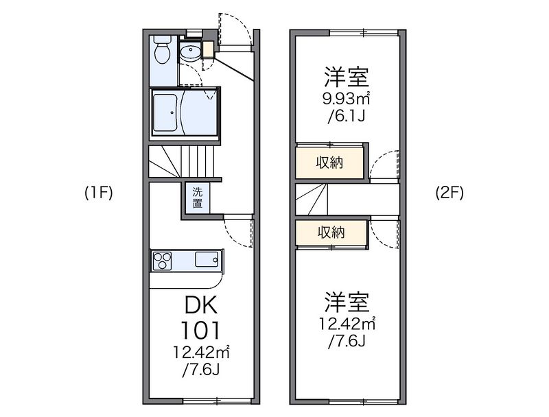 レオパレス桜木 間取図
