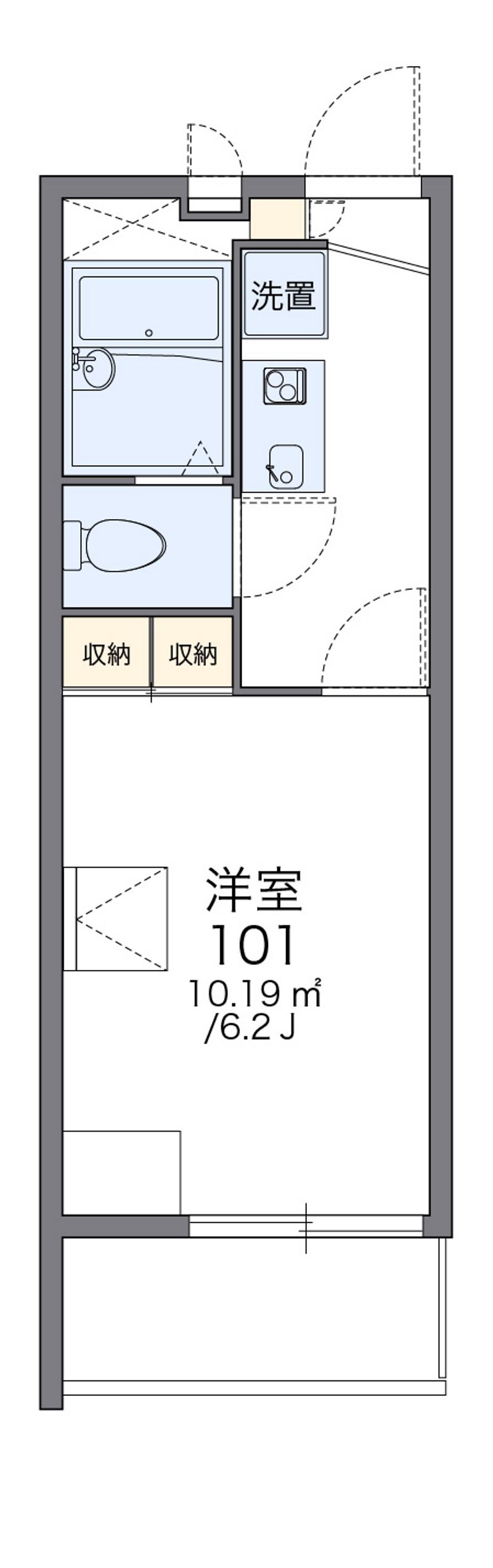 レオパレスクリザンテーム 間取図