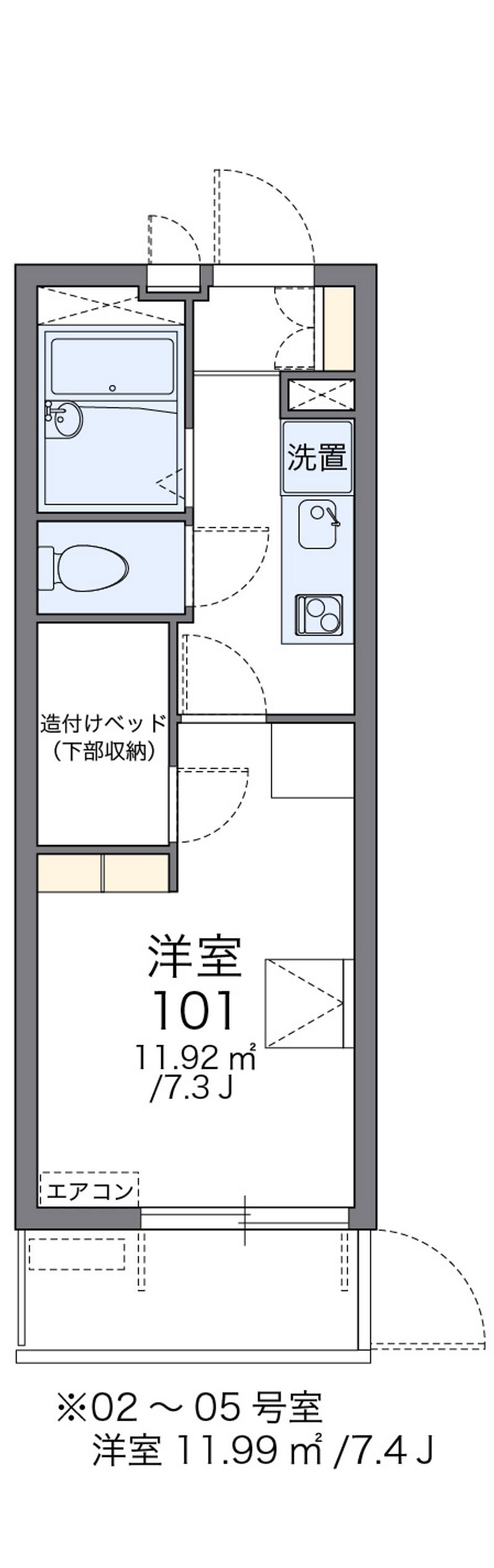 レオパレスゆきⅡ 間取図