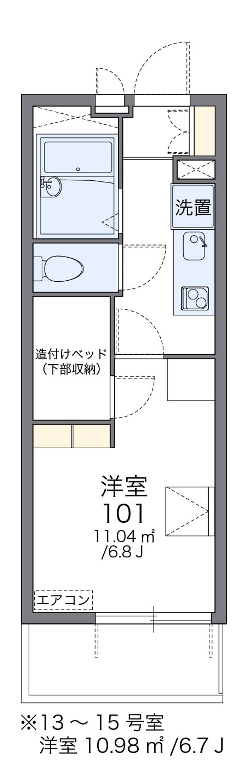 レオパレスセレーノ香椎駅東 間取図