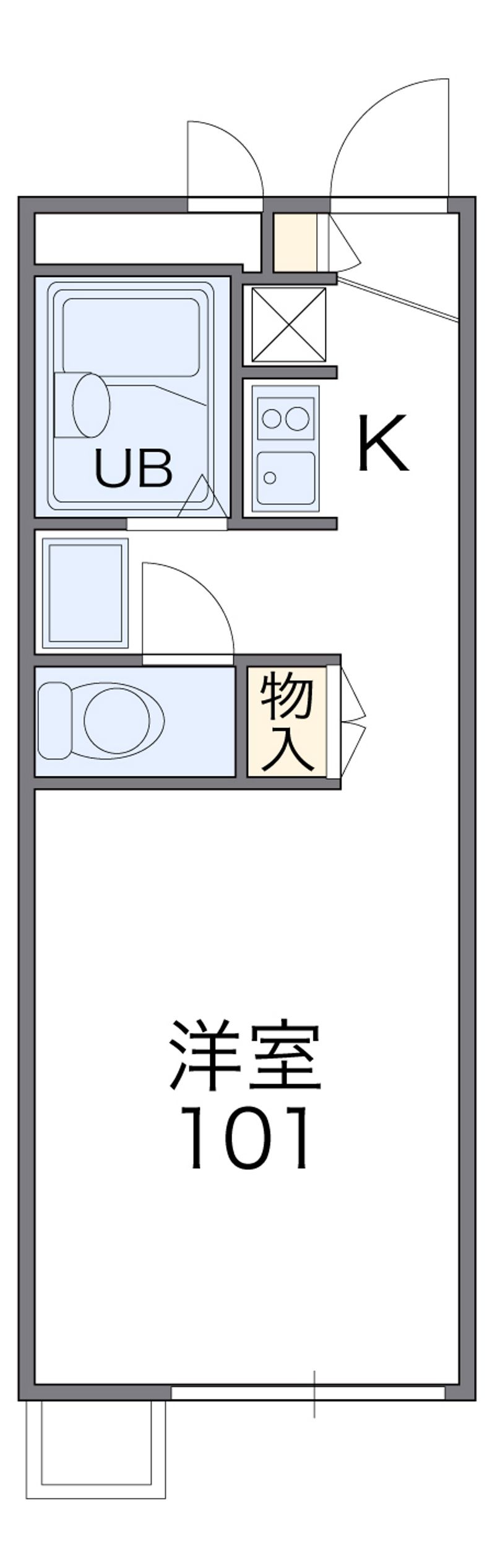 レオパレスブリリアントエトワール 間取図