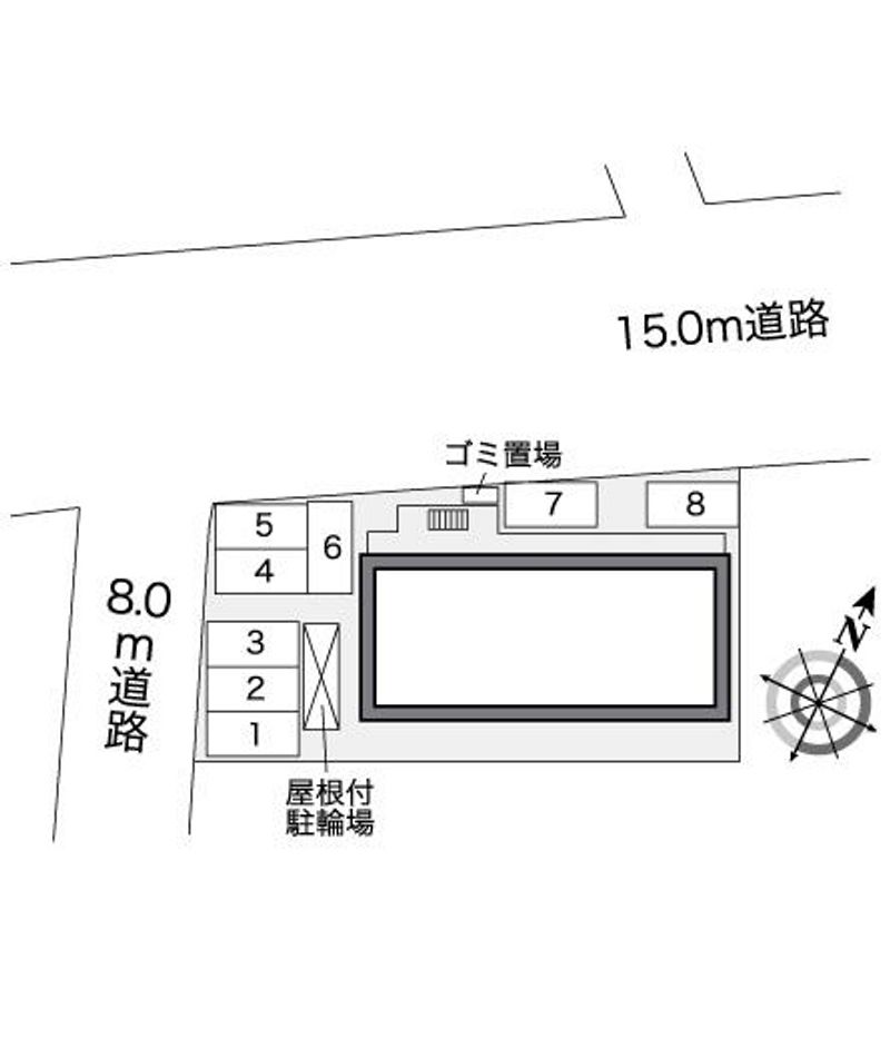レオパレス中村 配置図