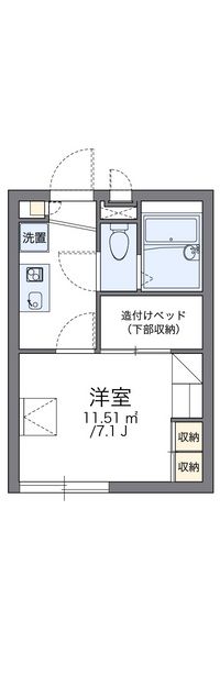 レオパレス福岡大学前Ａ 間取り図