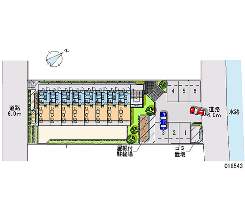 18543 Monthly parking lot