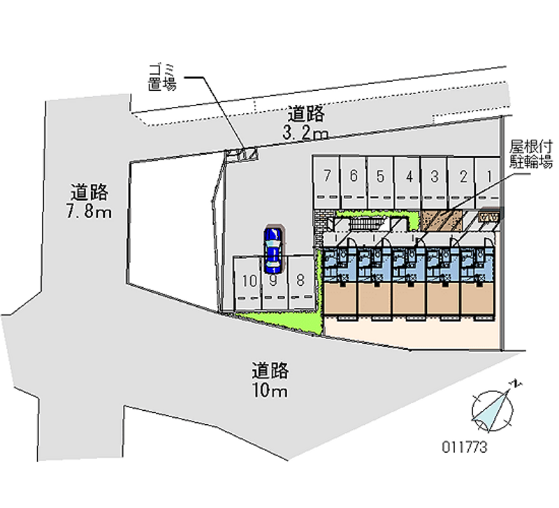 11773 Monthly parking lot