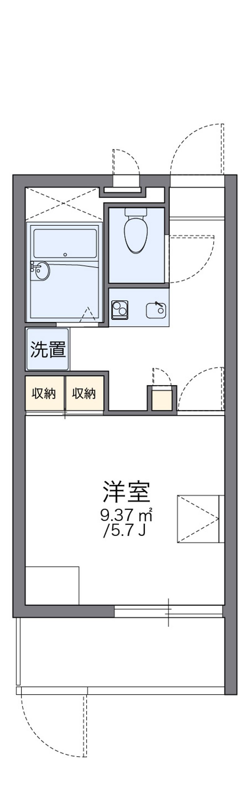 レオパレスアルファヒルズ 間取図