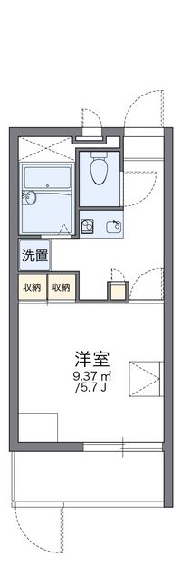 レオパレスアルファヒルズ 間取り図