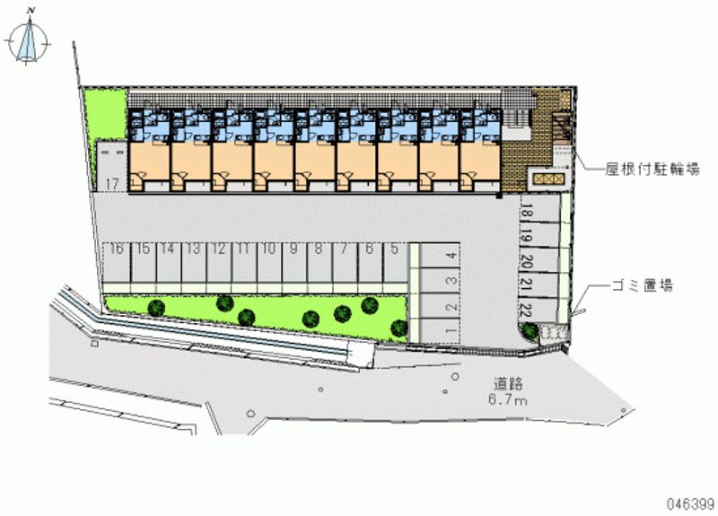 46399 Monthly parking lot