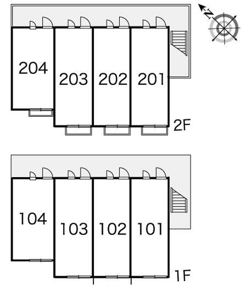 レオパレスカメリア 間取り配置図