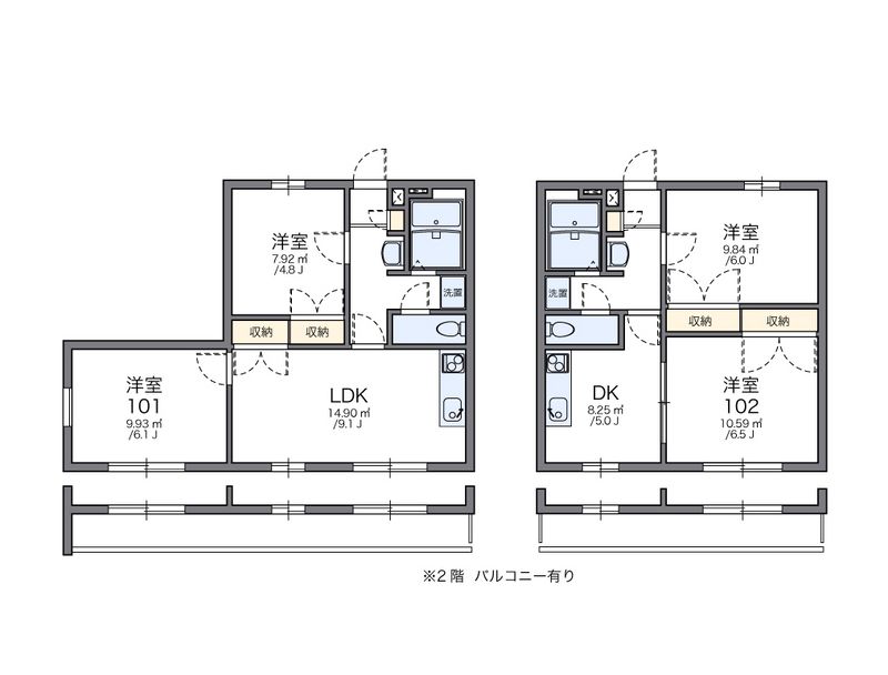 レオパレスストーンリバーⅠ 間取図