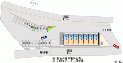 11323 Monthly parking lot