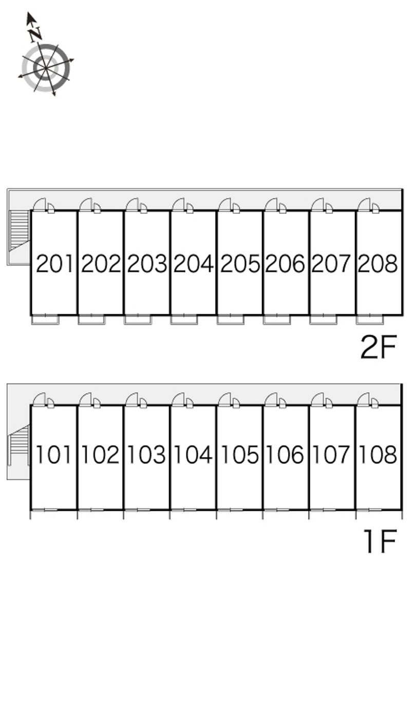 レオパレスエタール 間取配置図