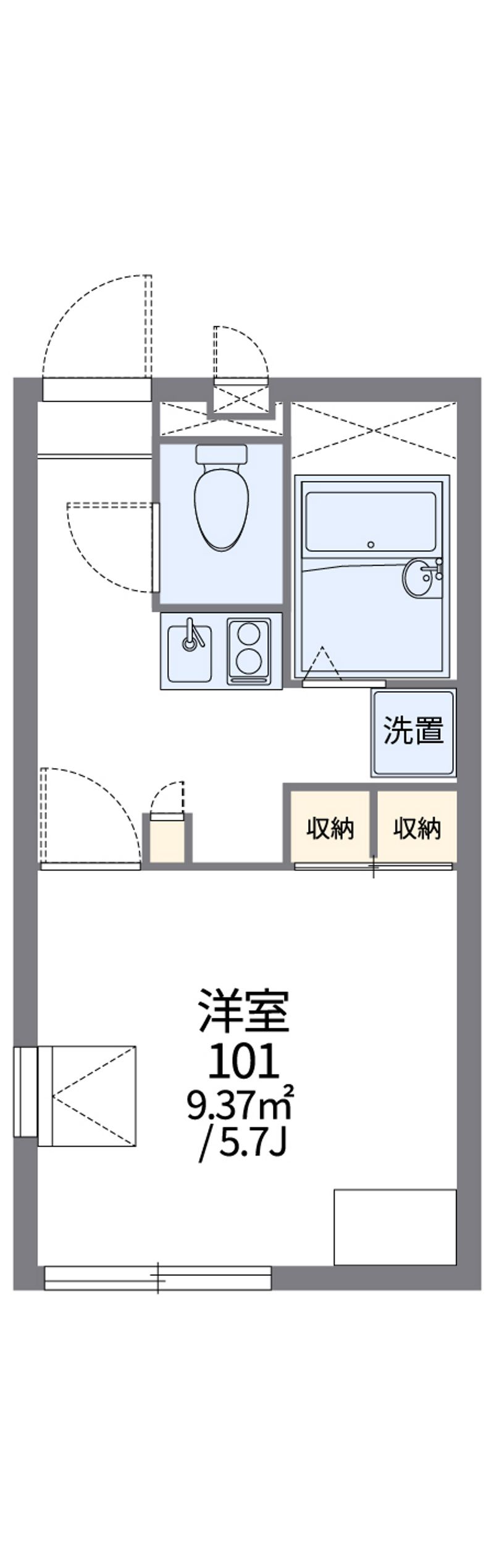 レオパレスコージィーコート 間取図