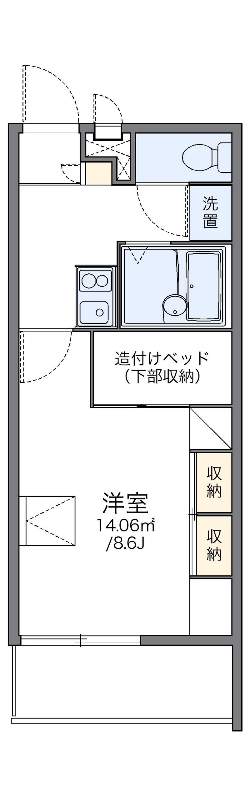 レオパレスドリーム 間取図