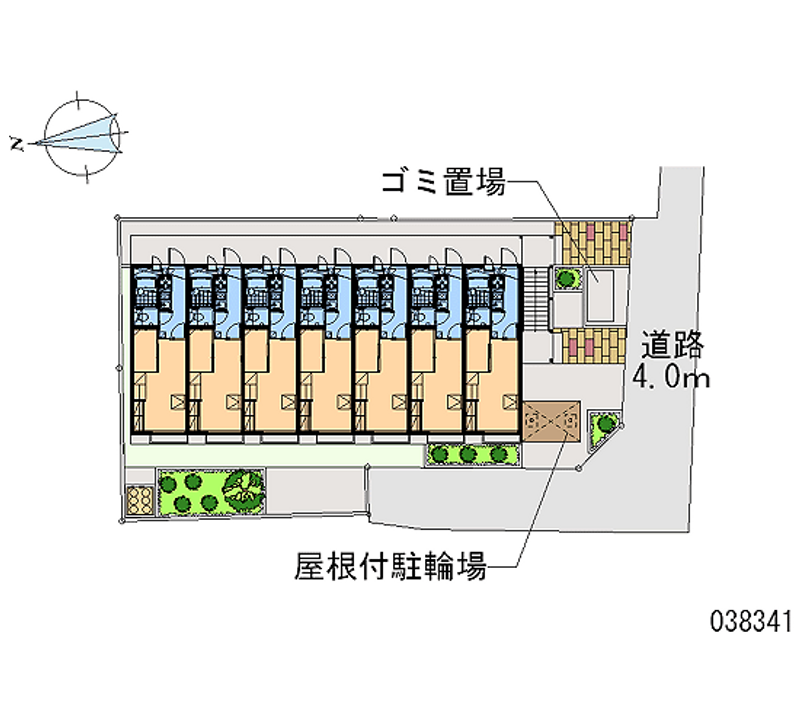 レオパレスバウム　フェルド 区画図