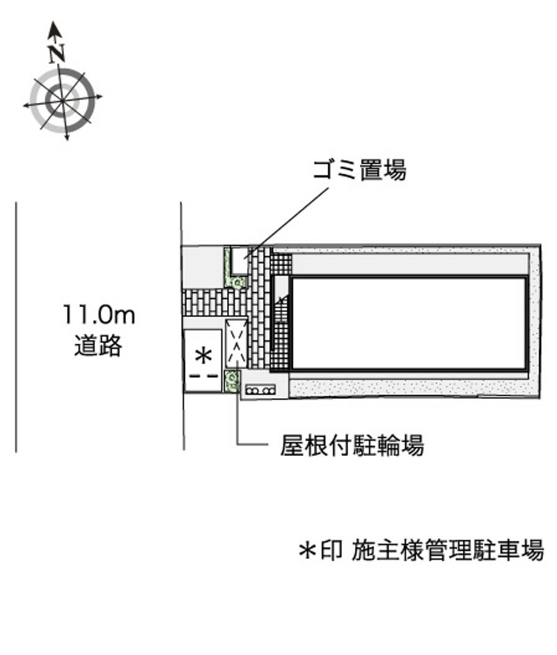 レオパレス七本松 配置図