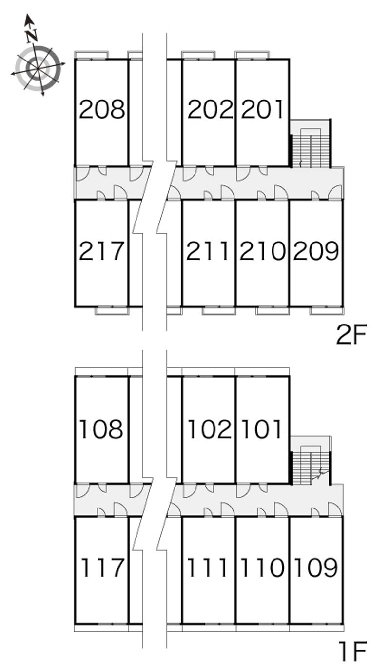 レオパレスイン京都 間取配置図