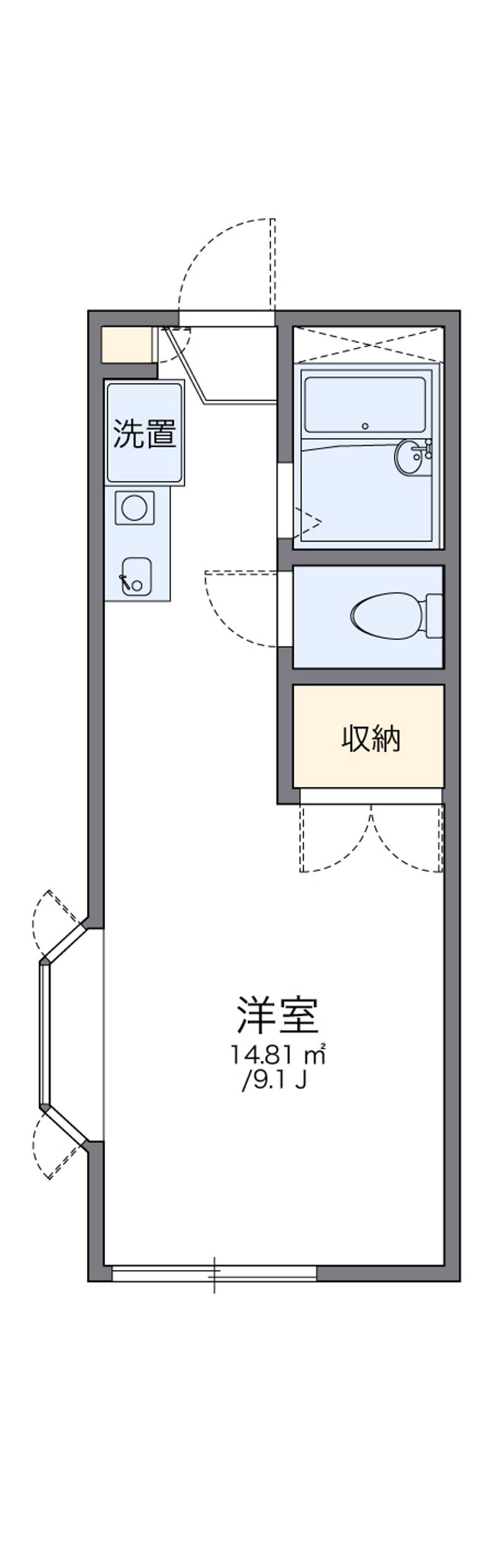 レオパレスプラージュ 間取図