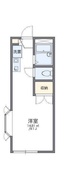 レオパレスプラージュ 間取り図