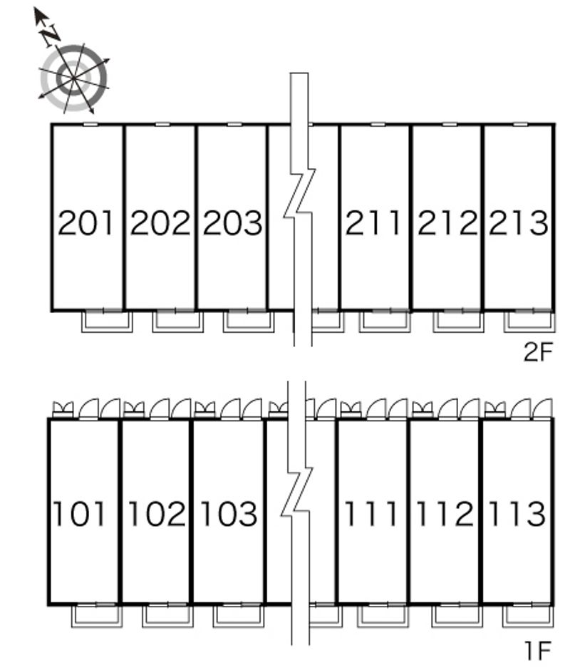 レオパレス桜 間取配置図