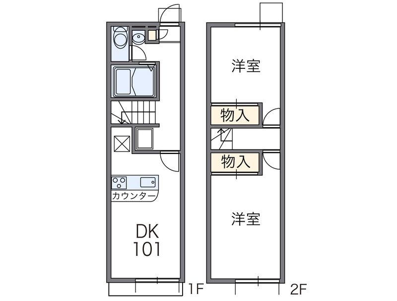 レオパレスフィールズＳＴＡＹ 間取図