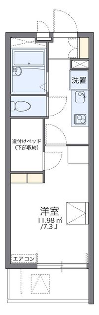 レオパレスルエスト 間取り図