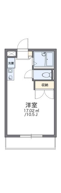 レオパレス上之郷 間取り図