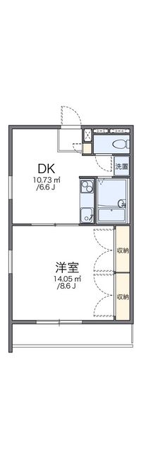 レオパレスクボタ 間取り図