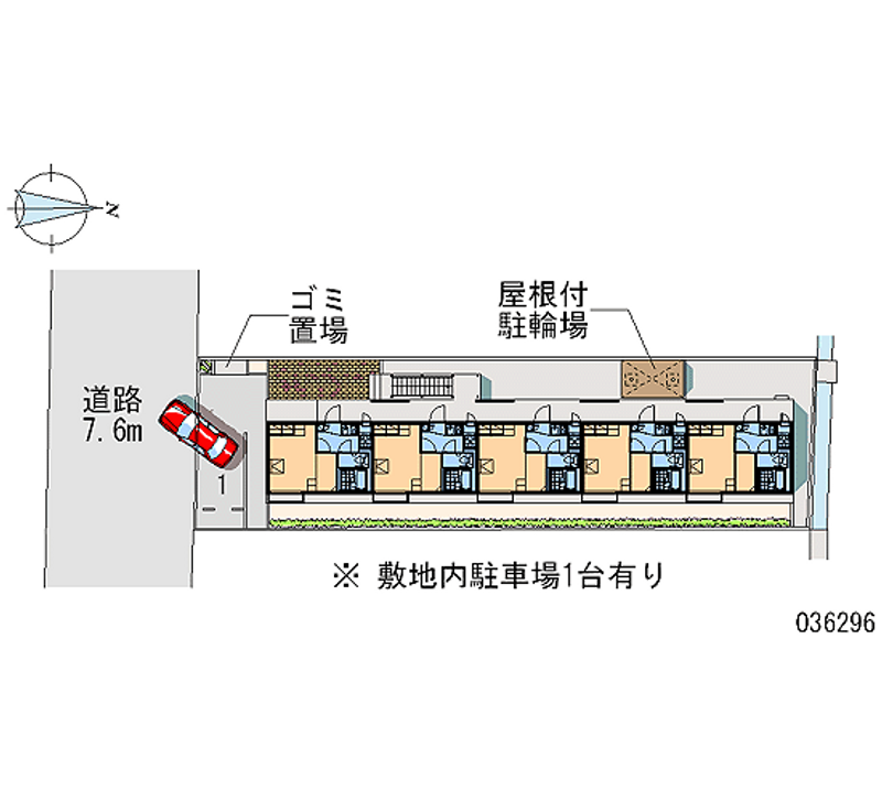 レオパレスひだまり 区画図