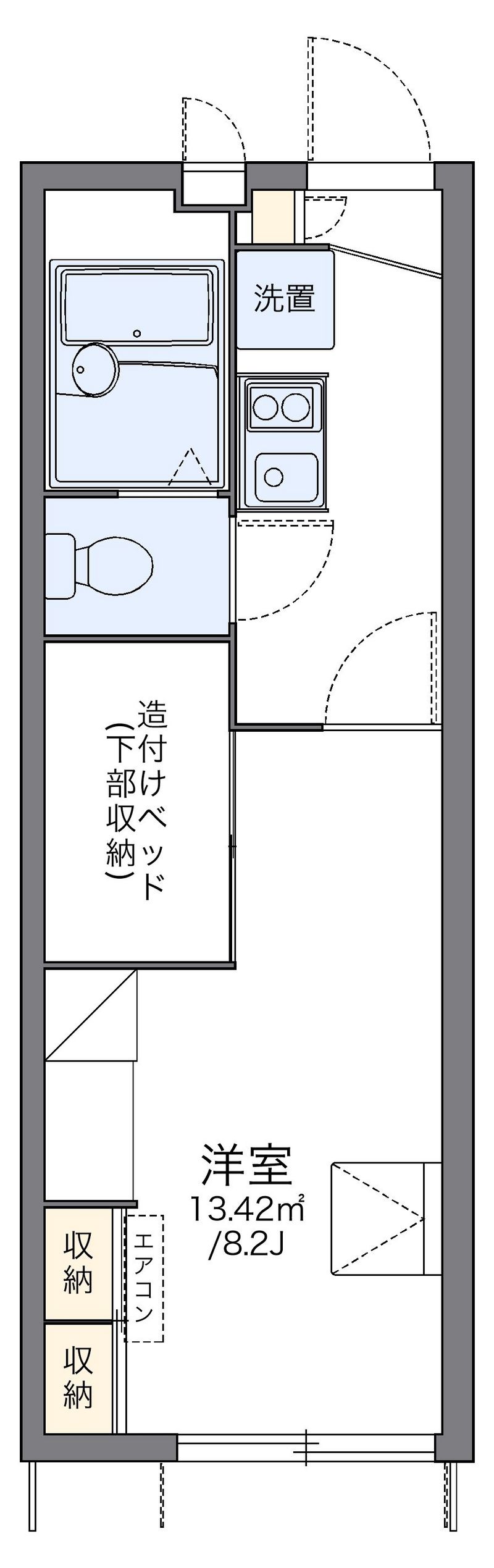 レオパレスステラート大洲 間取り