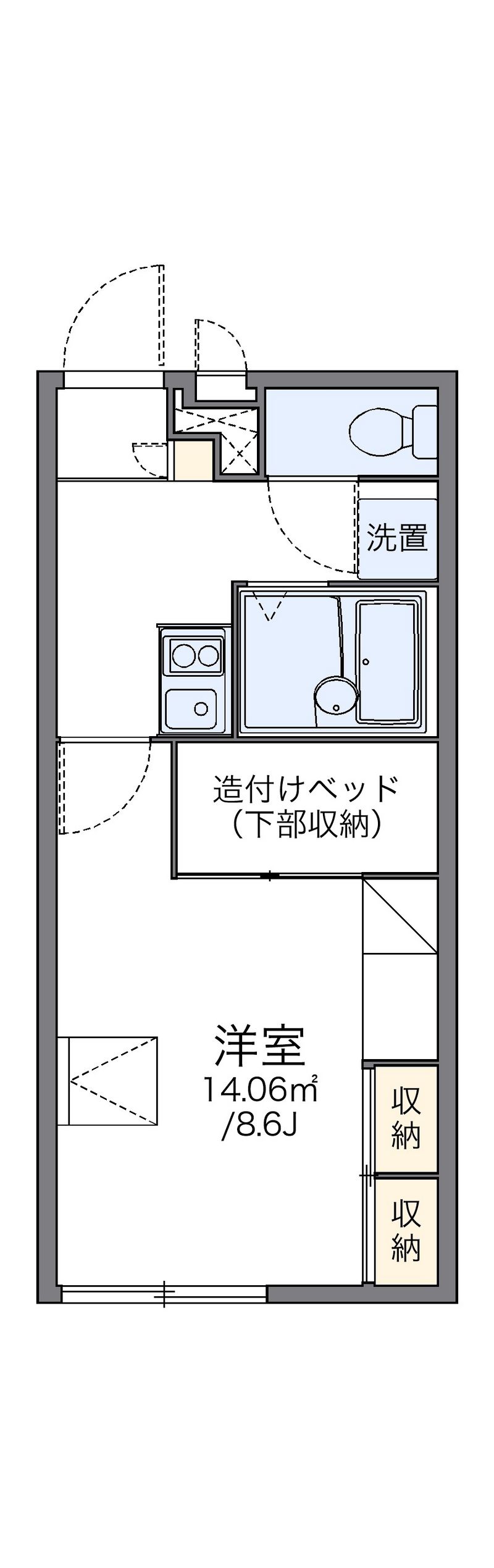 レオパレス釜平 間取図