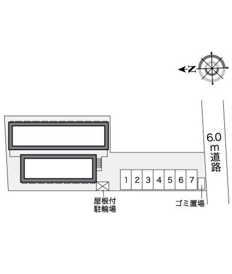 レオパレスソレーユＳ　Ｏ 配置図
