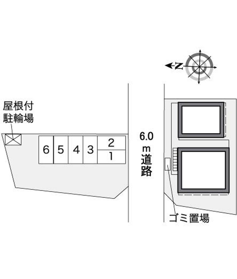 レオパレスグランドゥール蘇我 配置図