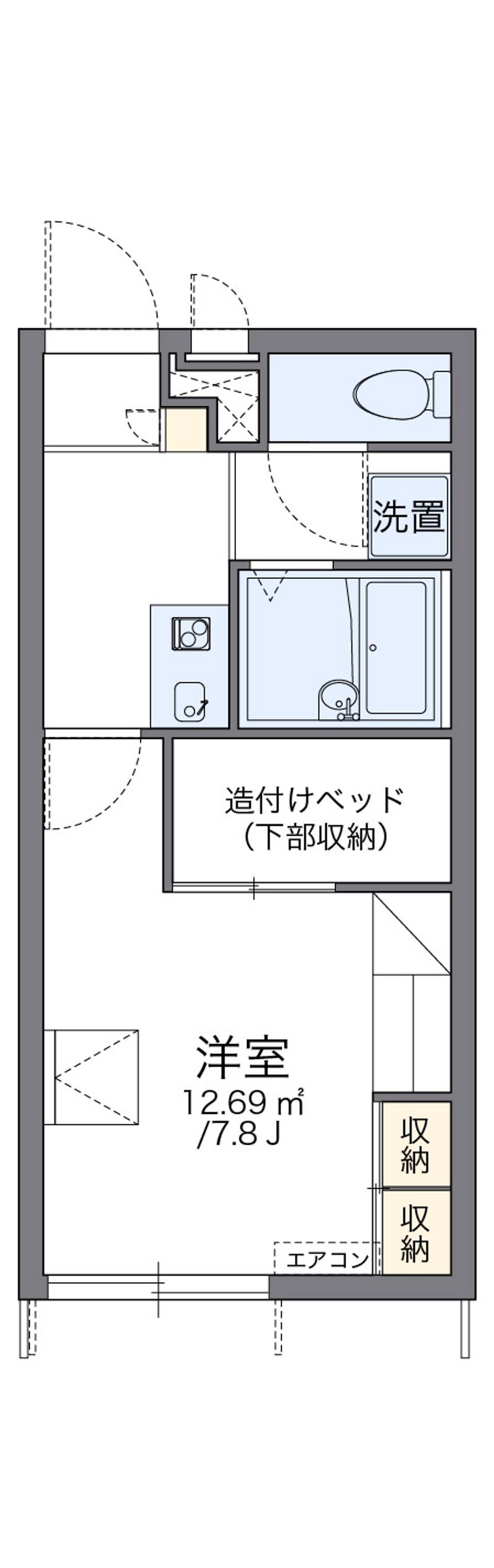 レオパレスＦ 間取図