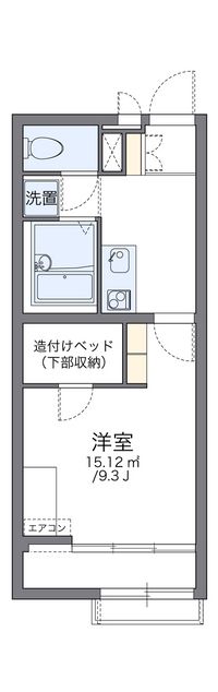 レオパレスカメリアⅡ 間取り図