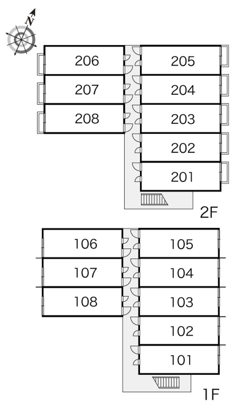 レオパレスヴィエント 間取配置図
