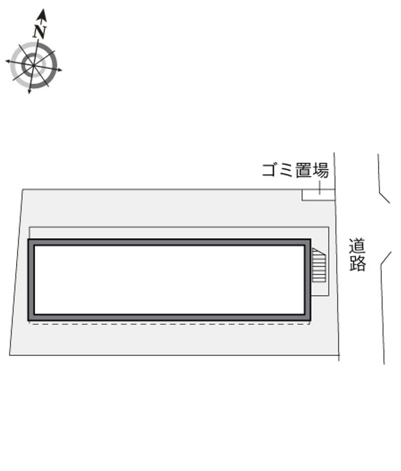 レオパレスチェリーガーデンＣ 配置図
