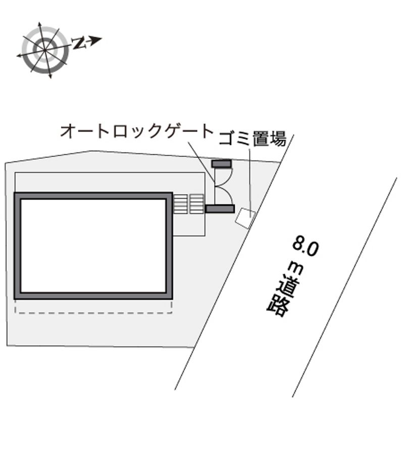 レオパレスＢ　＆　Ｒ 配置図