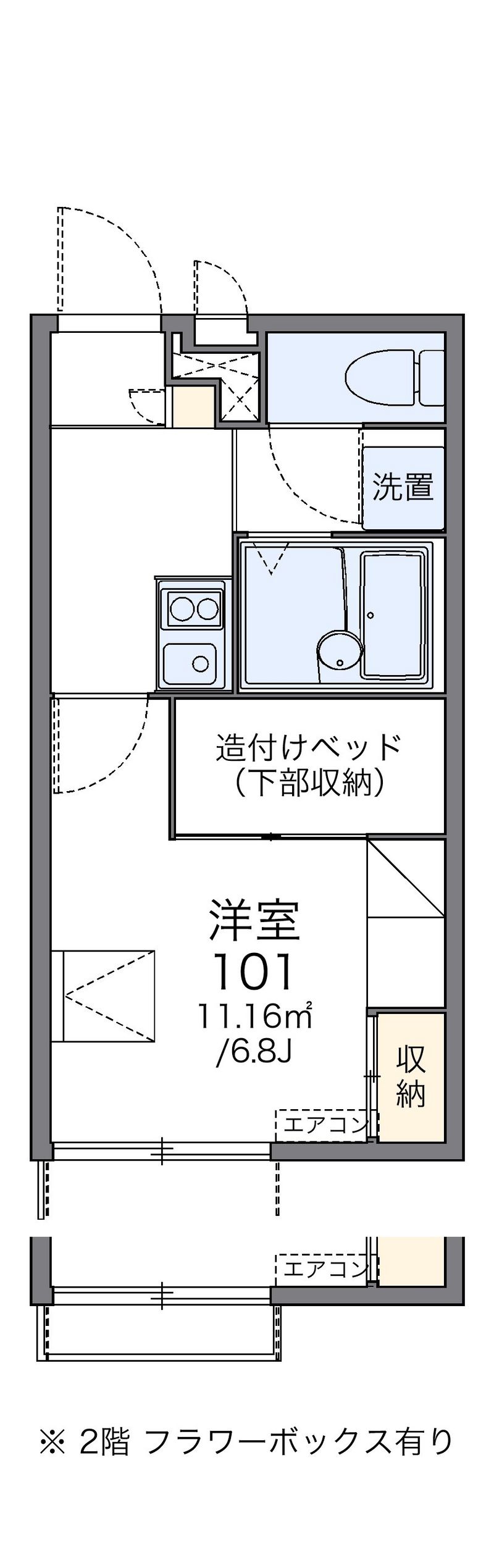 レオパレス嵯峨野 間取図