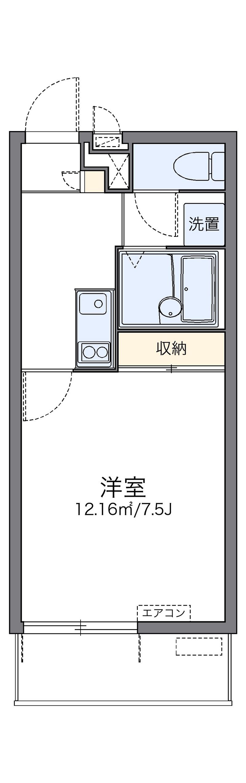 レオパレスマイン 間取図