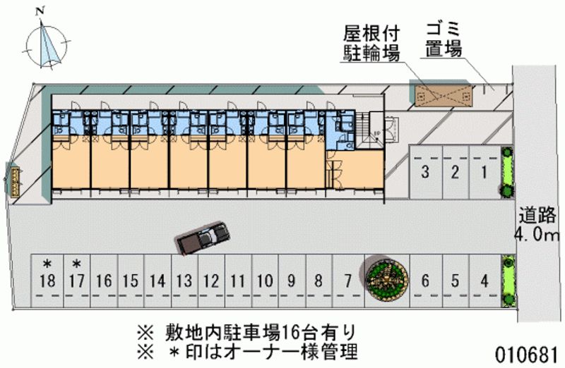 10681月租停车场