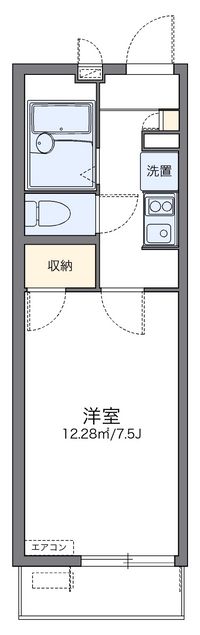 レオパレス花水木 間取り図