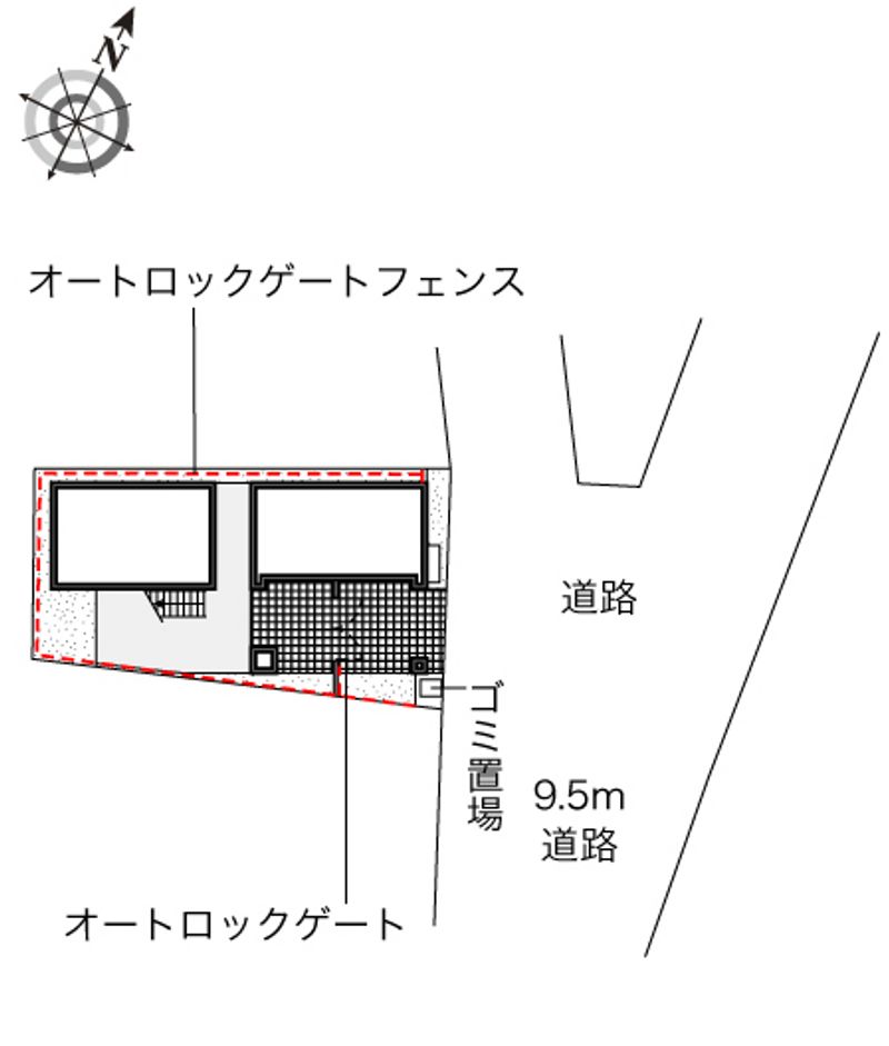 レオパレスブライトン　ヒル 配置図