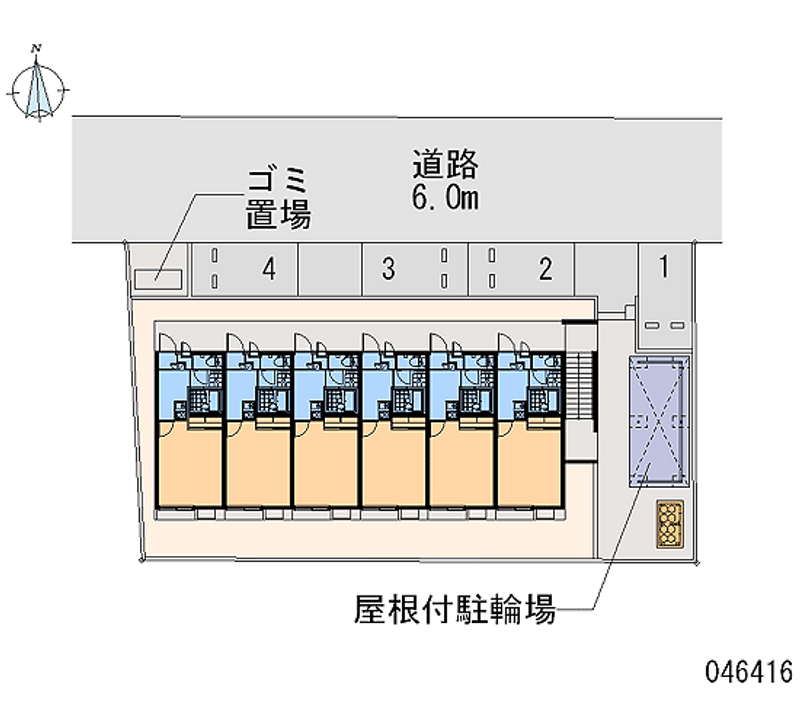 レオパレスひなた 区画図