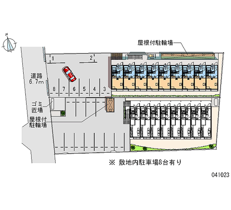 レオパレスＺＥＲＯ 月極駐車場