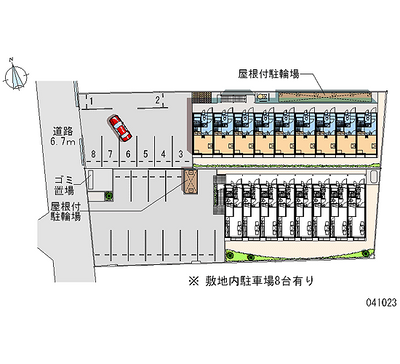 41023 Monthly parking lot