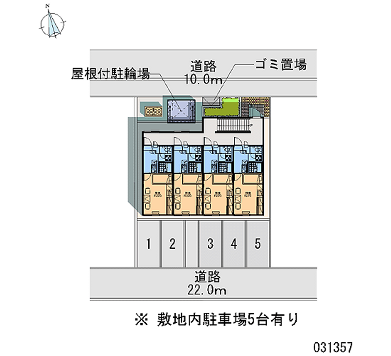 レオパレス星置 区画図